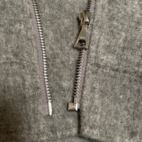 THEORY TRALSMIN DF NEW DIVIDE Gray Wool/Cashmere Moto Jacket S/ Read description - Picture 15 of 16
